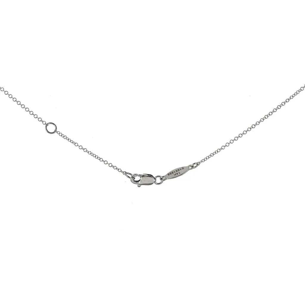 0.18ctw Round Diamond Bar Necklace - Yellow Gold