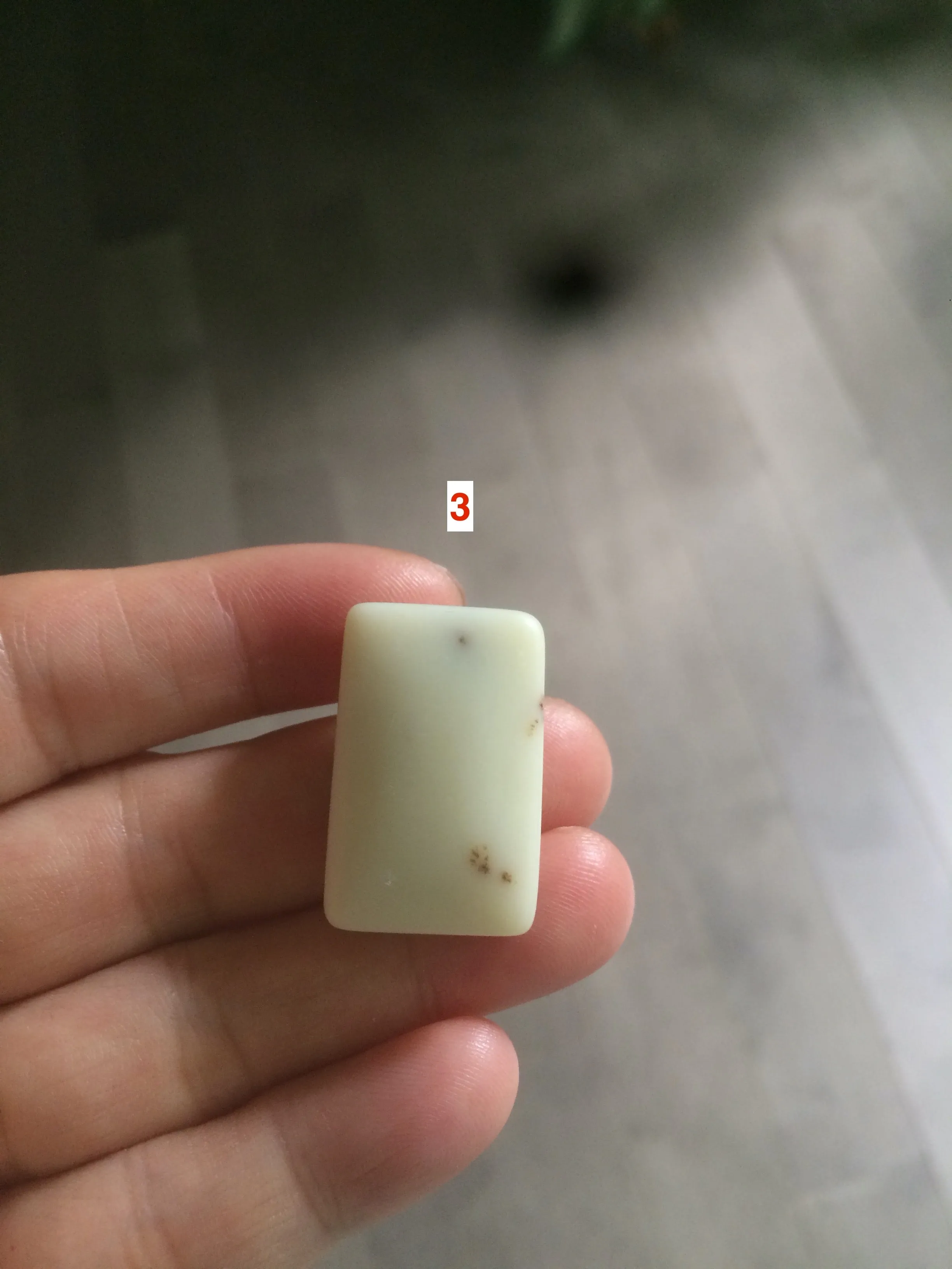 100% natural light yellow/brown soap shape square nephrite Hetian jade safe and sound pendant HT37