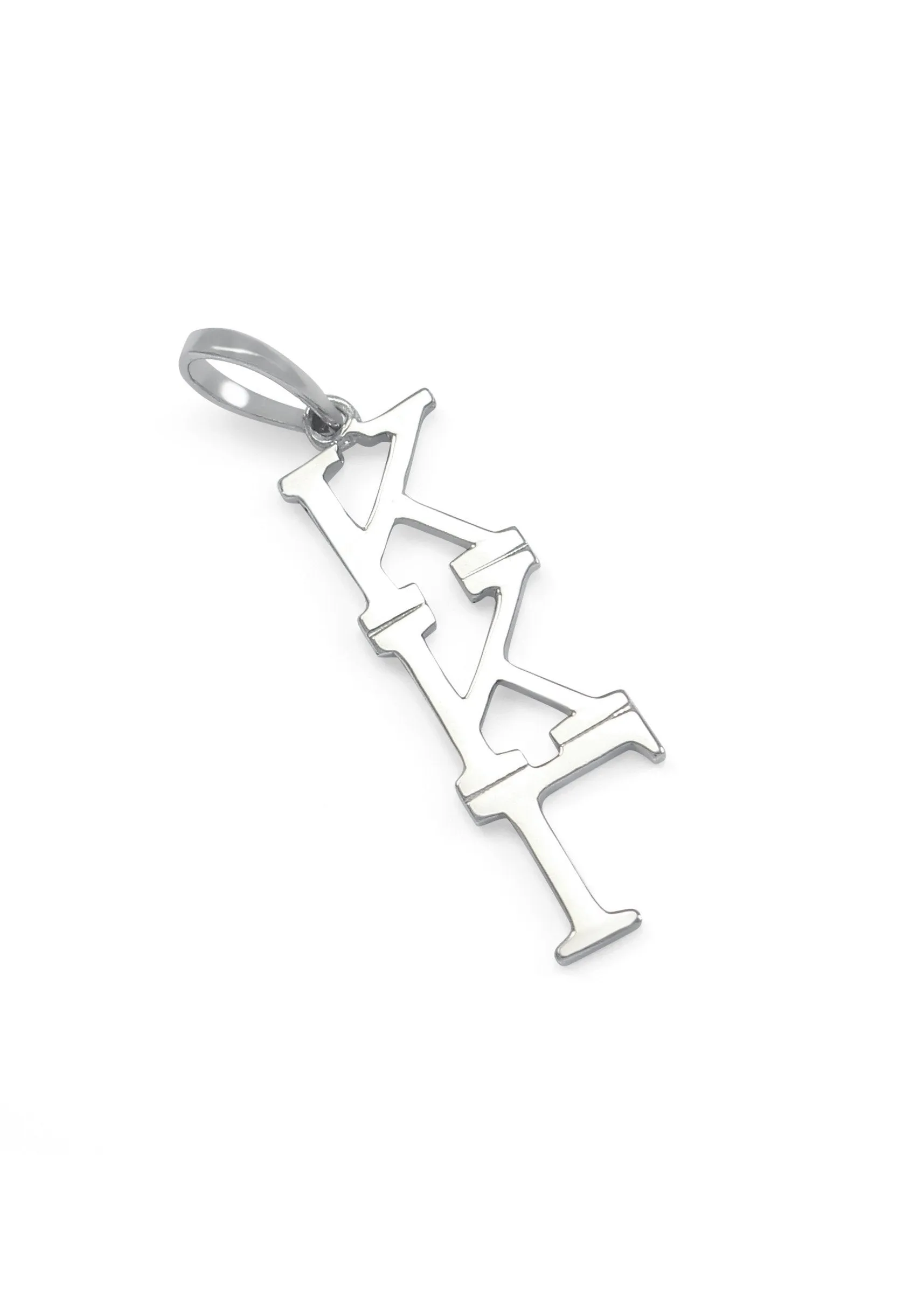 14k White Gold Kappa Kappa Gamma Lavaliere