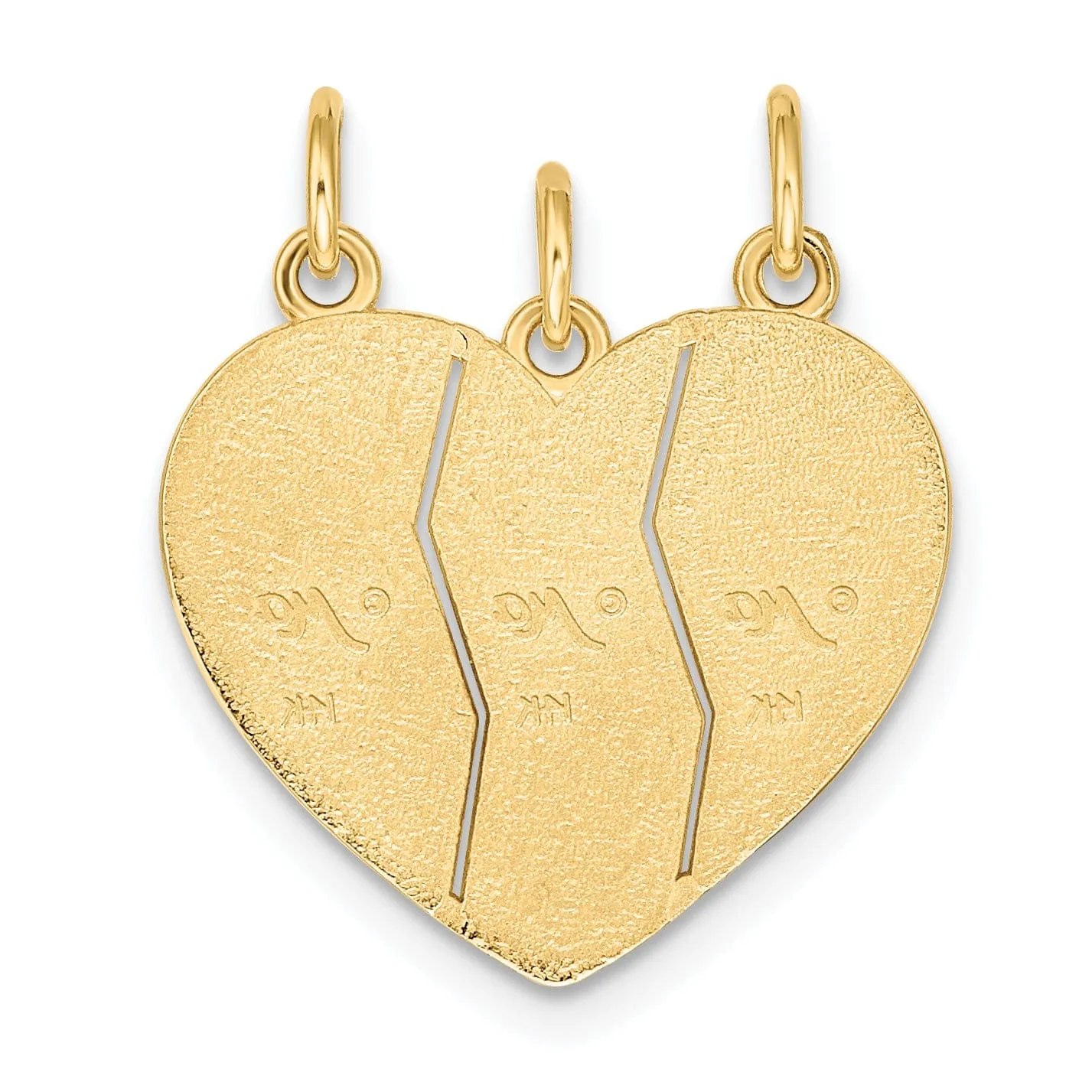 14k Yellow Gold Big Sis and Lil Sis Charm