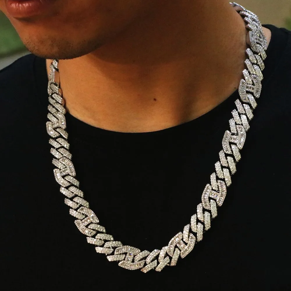 15mm Iced Out Cuban Chain