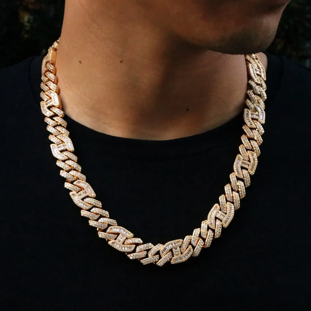 15mm Iced Out Cuban Chain