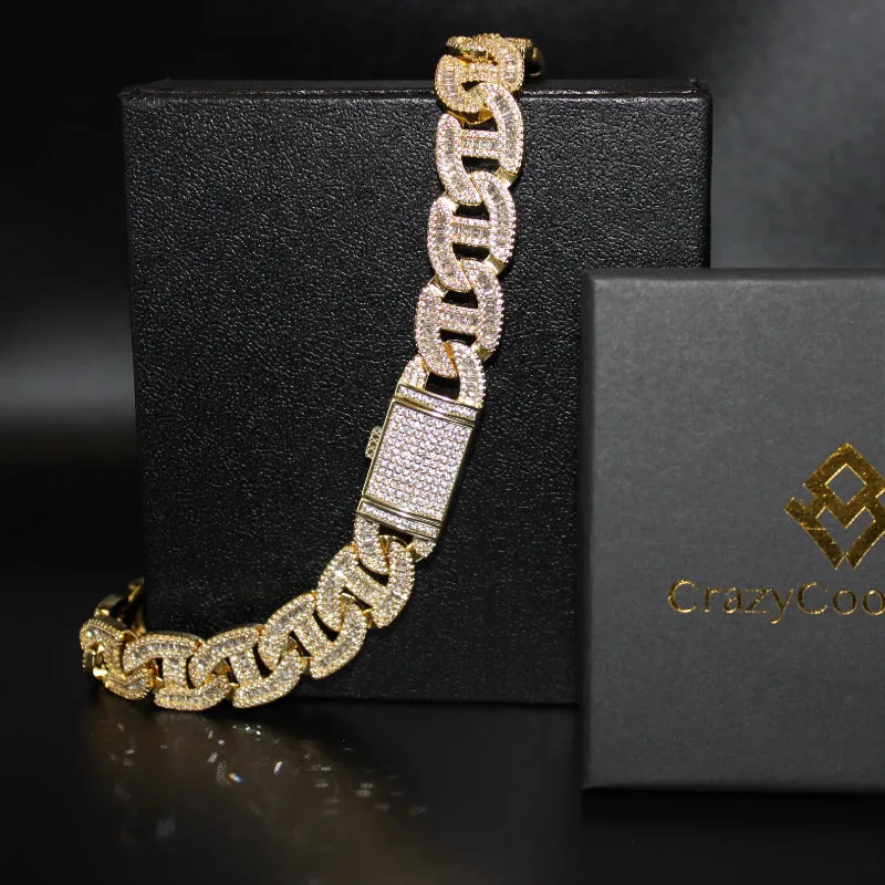 15mm Iced Out Cuban Chain