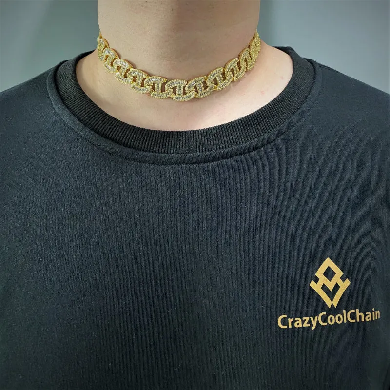 15mm Iced Out Cuban Chain