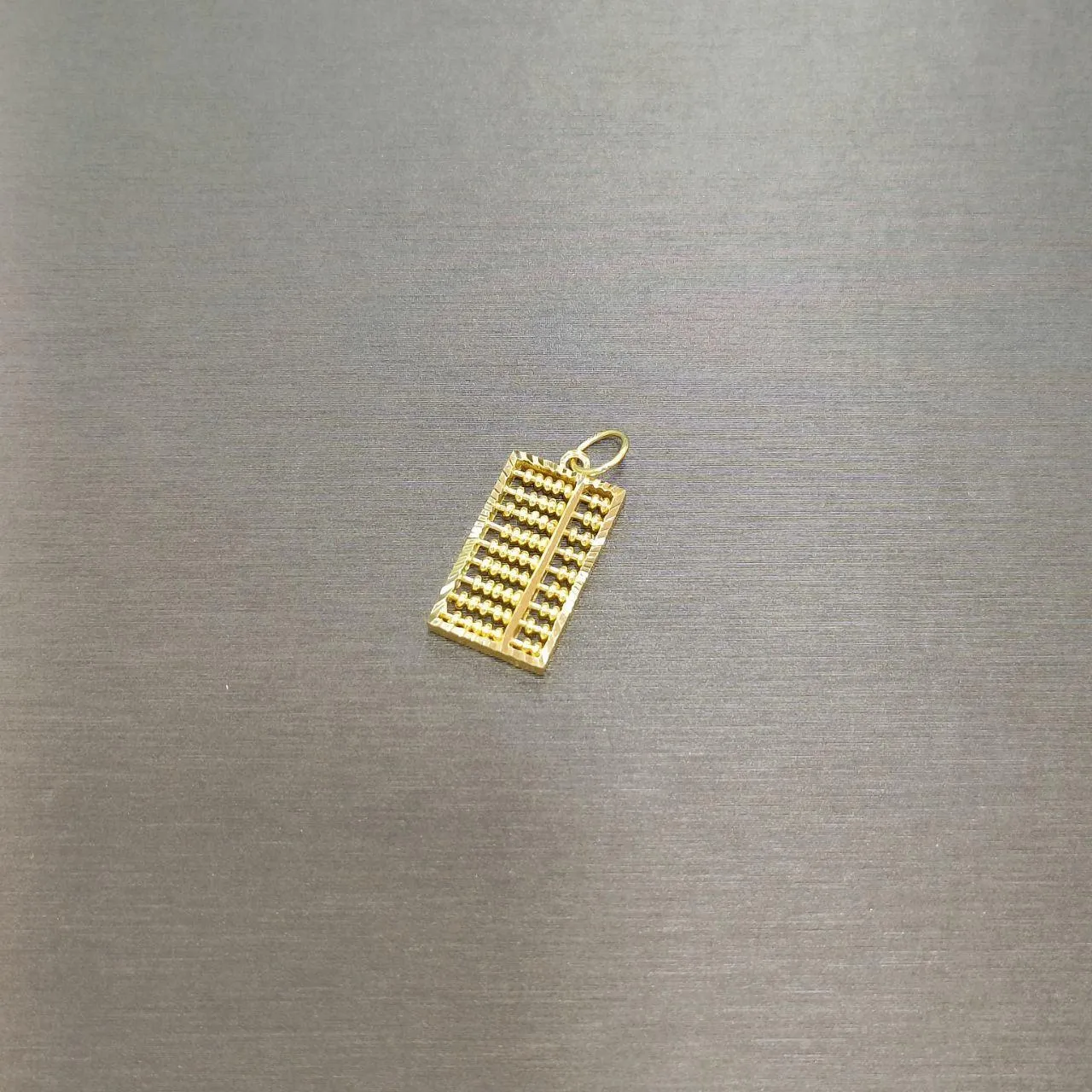 22k / 916 Gold Rectangle abacus pendant