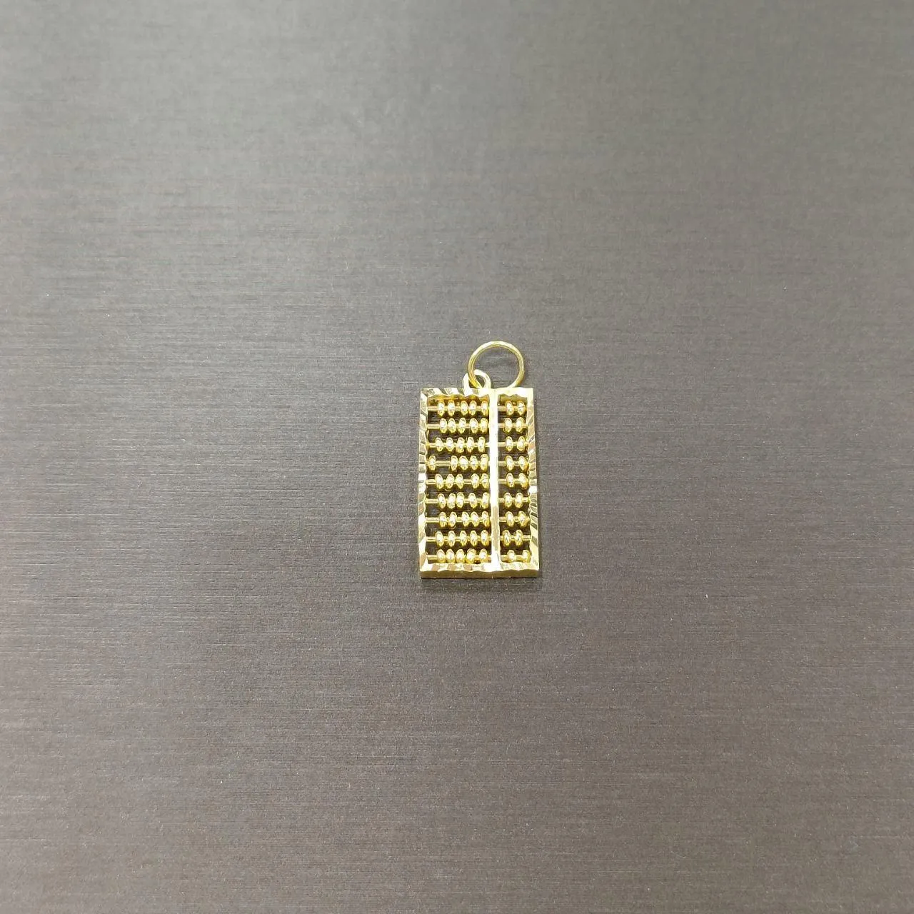 22k / 916 Gold Rectangle abacus pendant