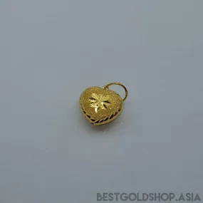 22k / 916 gold sandy heart Large Pendant