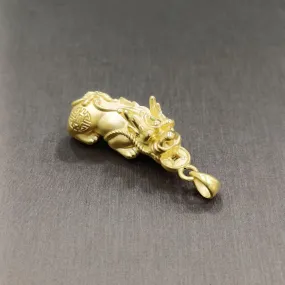 24k / 999 Gold Hollow Pixiu Pendant