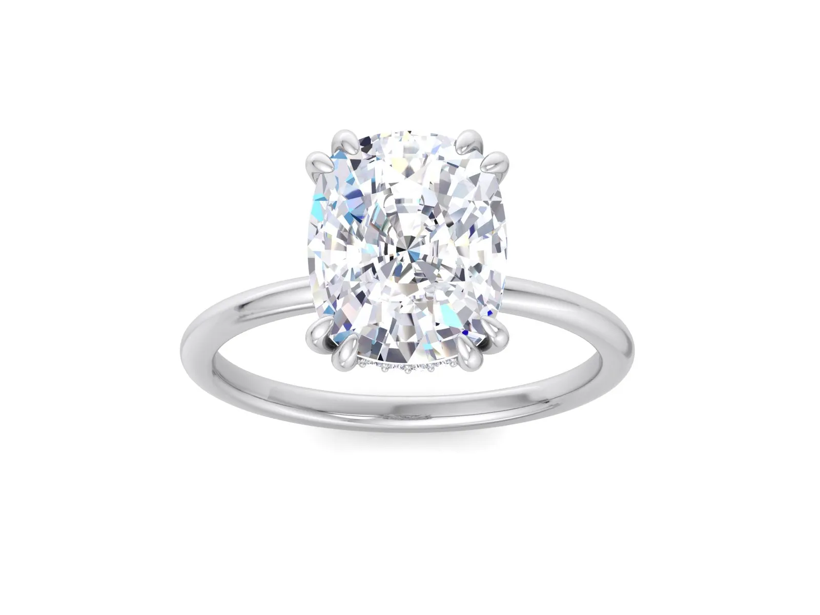 5.2 CT Cushion Cut Moissanite Engagement Ring,Anniversary Ring, Promise Ring