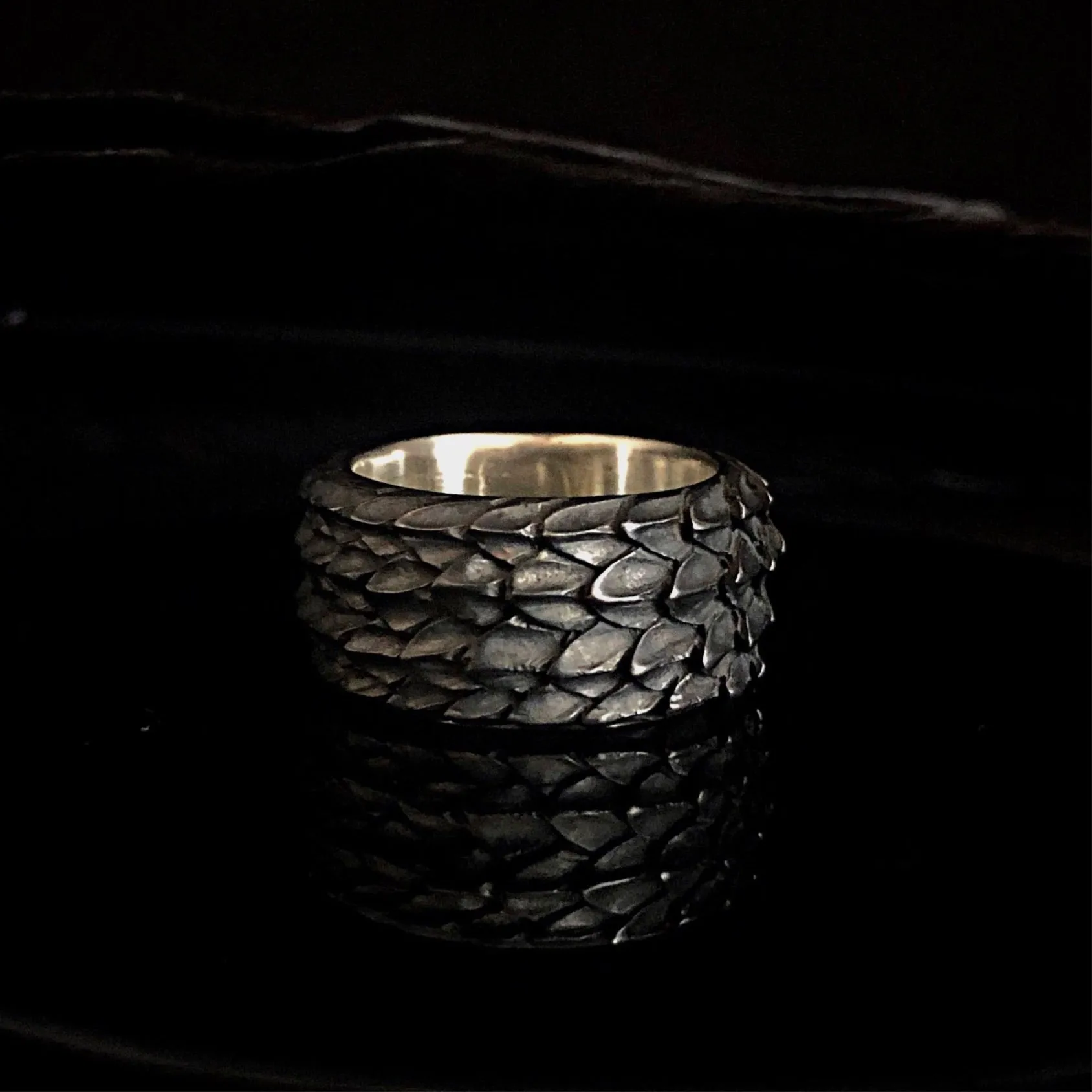 925 Dragon Scale Ring