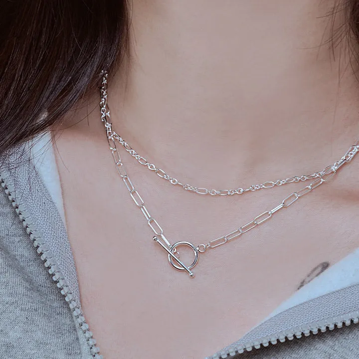 [925 silver] Grace Toggle clasps Necklace