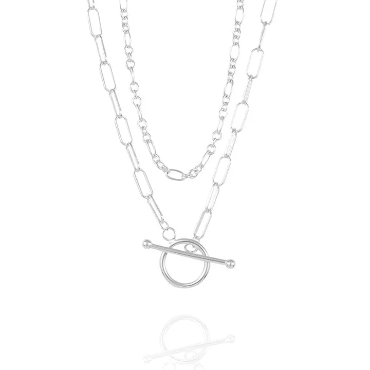 [925 silver] Grace Toggle clasps Necklace