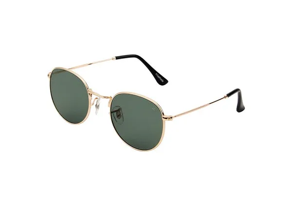 A Kjaerbede Hello Sunglasses - Gold / Green