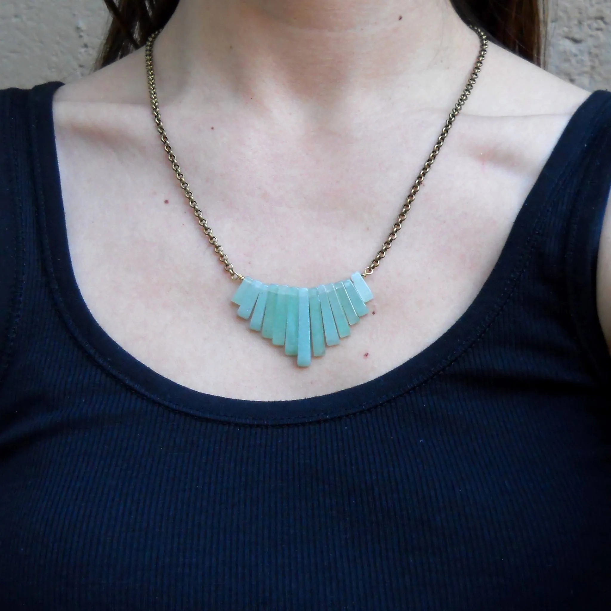 Aventurine Chain Necklace *Final Sale*