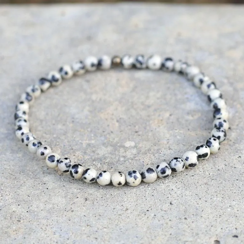 Balance Dalmatian Jasper Delicate Bracelet