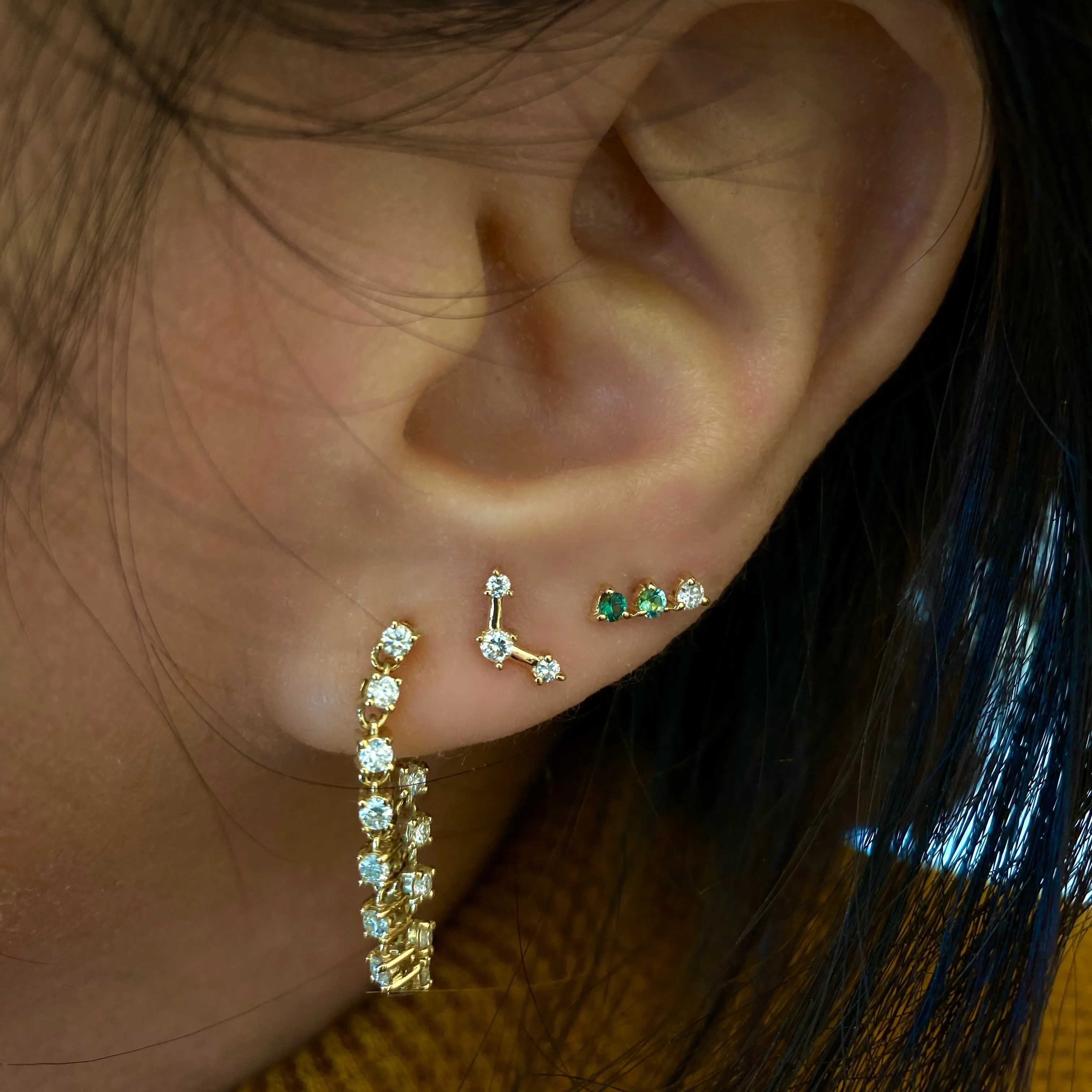 Ballier Diamond Drop Studs