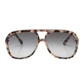 Bang | Sunglasses - Ivory Tort w. Rose Gold Metal Trim / Black Gradient Lens