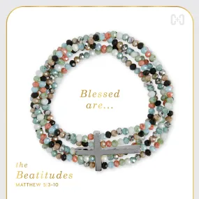 Beaditudes Cross Bracelet in Silver