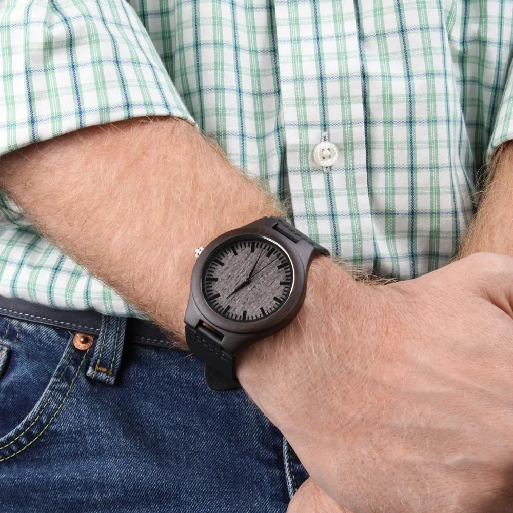 Biker Dad Like a Normal Dad Only Cooler Father's Day Engraved Wooden Watch