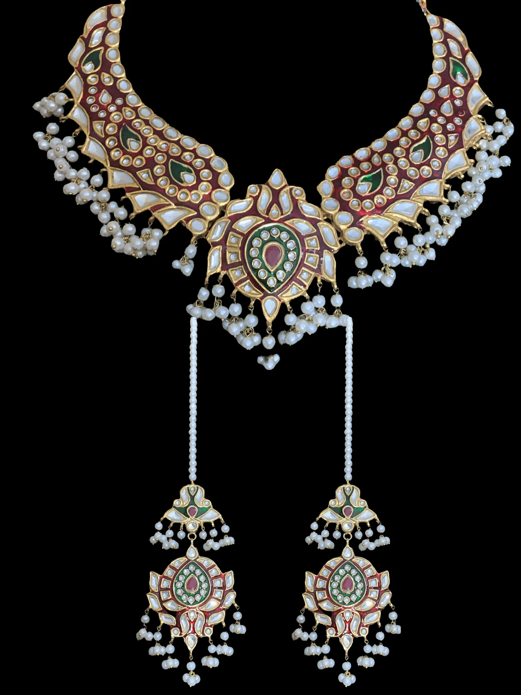 BR2 Nida  Kundan bridal set ( READY TO SHIP )