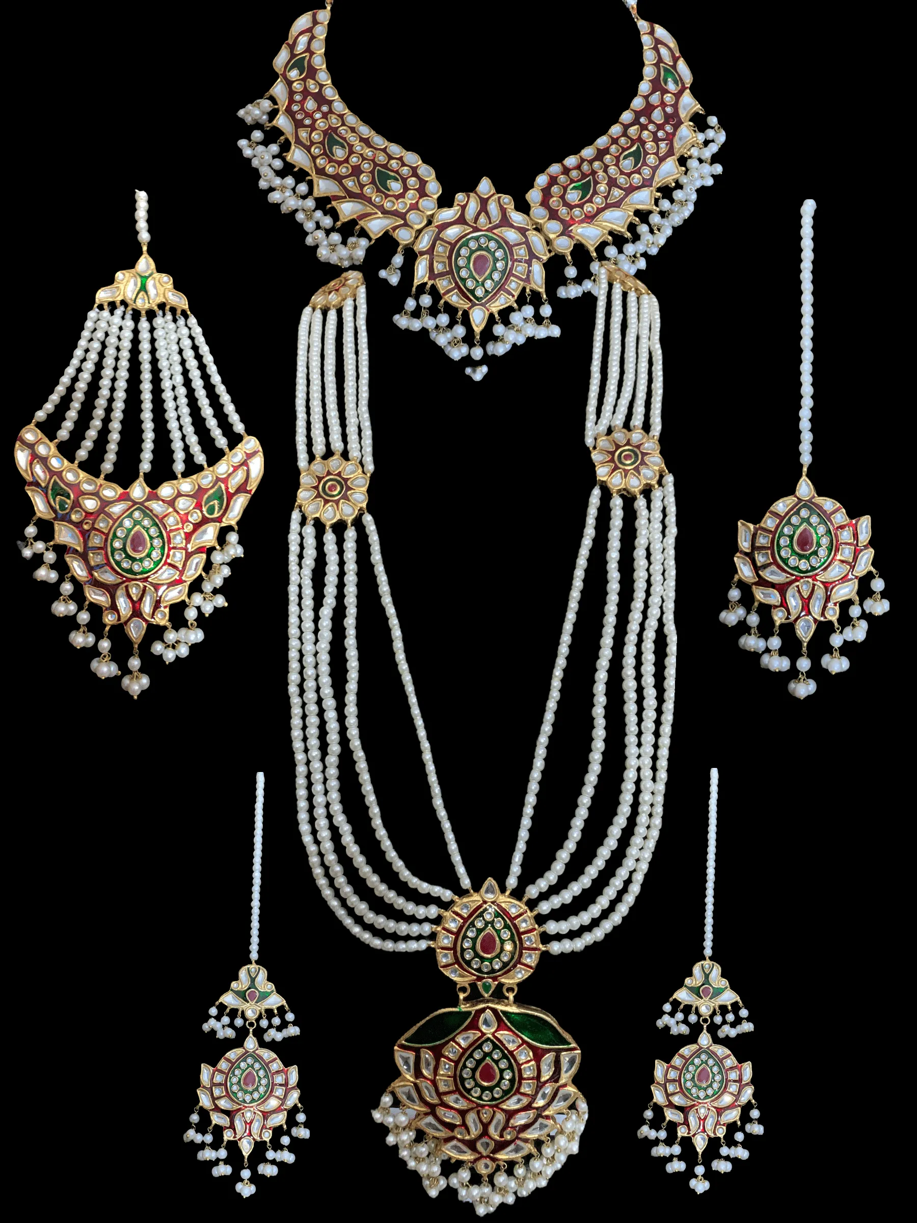 BR2 Nida  Kundan bridal set ( READY TO SHIP )