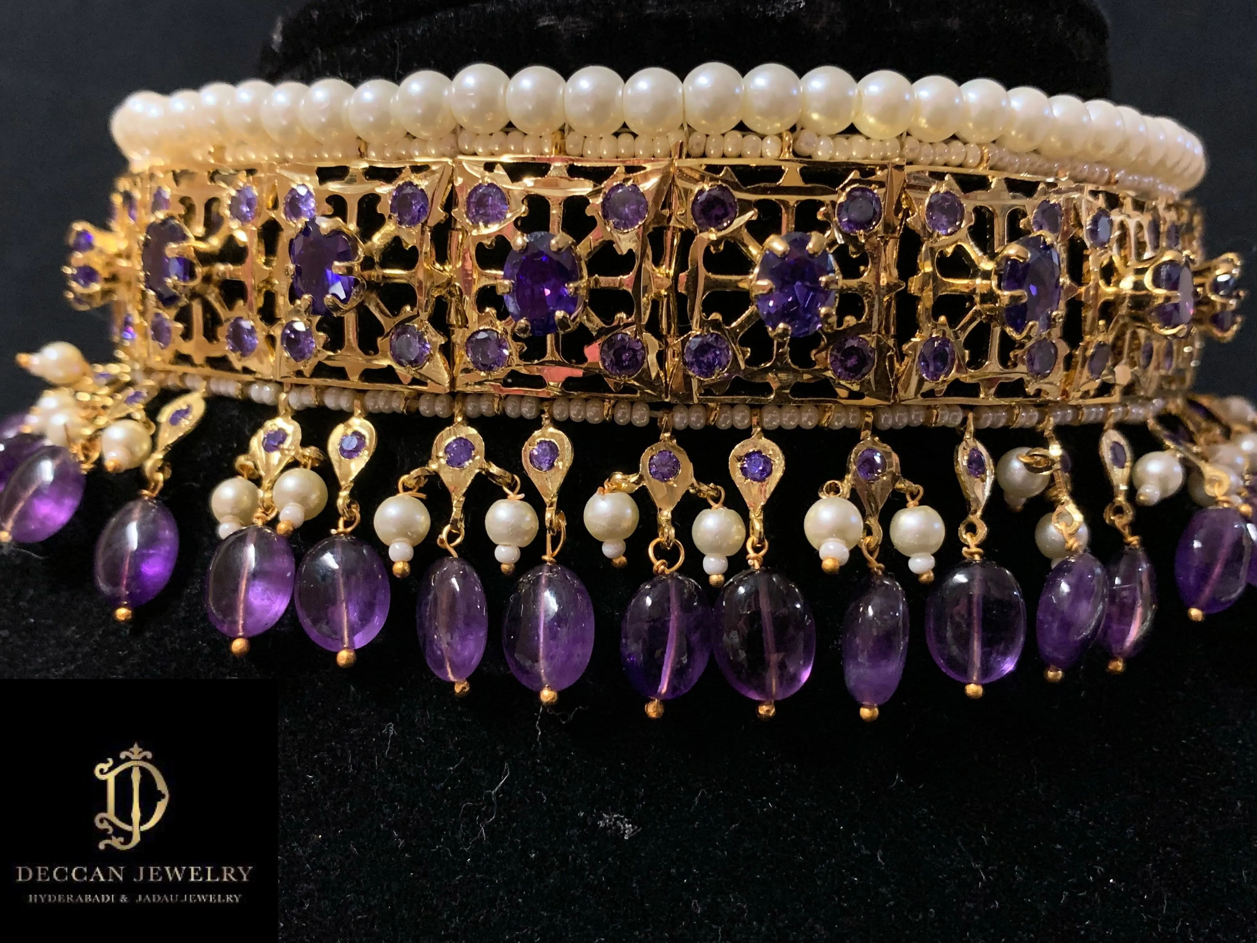 C20 Insia jadavi lacha in amethyst ( SHIPS IN 4 WEEKS )