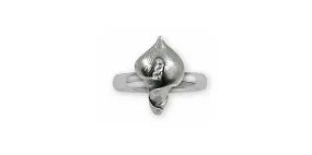 Calla Lily Jewelry Sterling Silver Calla Lily Ring Handmade Flower Jewelry CAL1-R