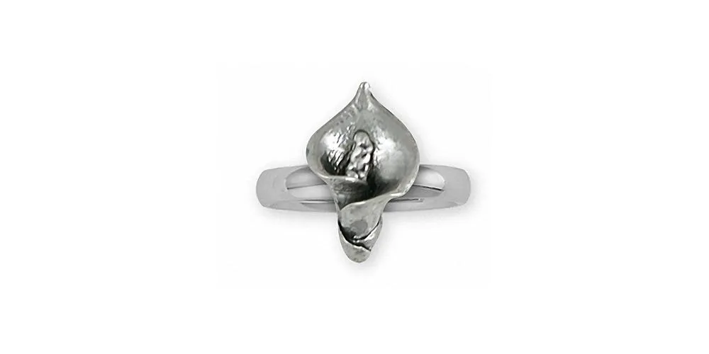 Calla Lily Jewelry Sterling Silver Calla Lily Ring Handmade Flower Jewelry CAL1-R