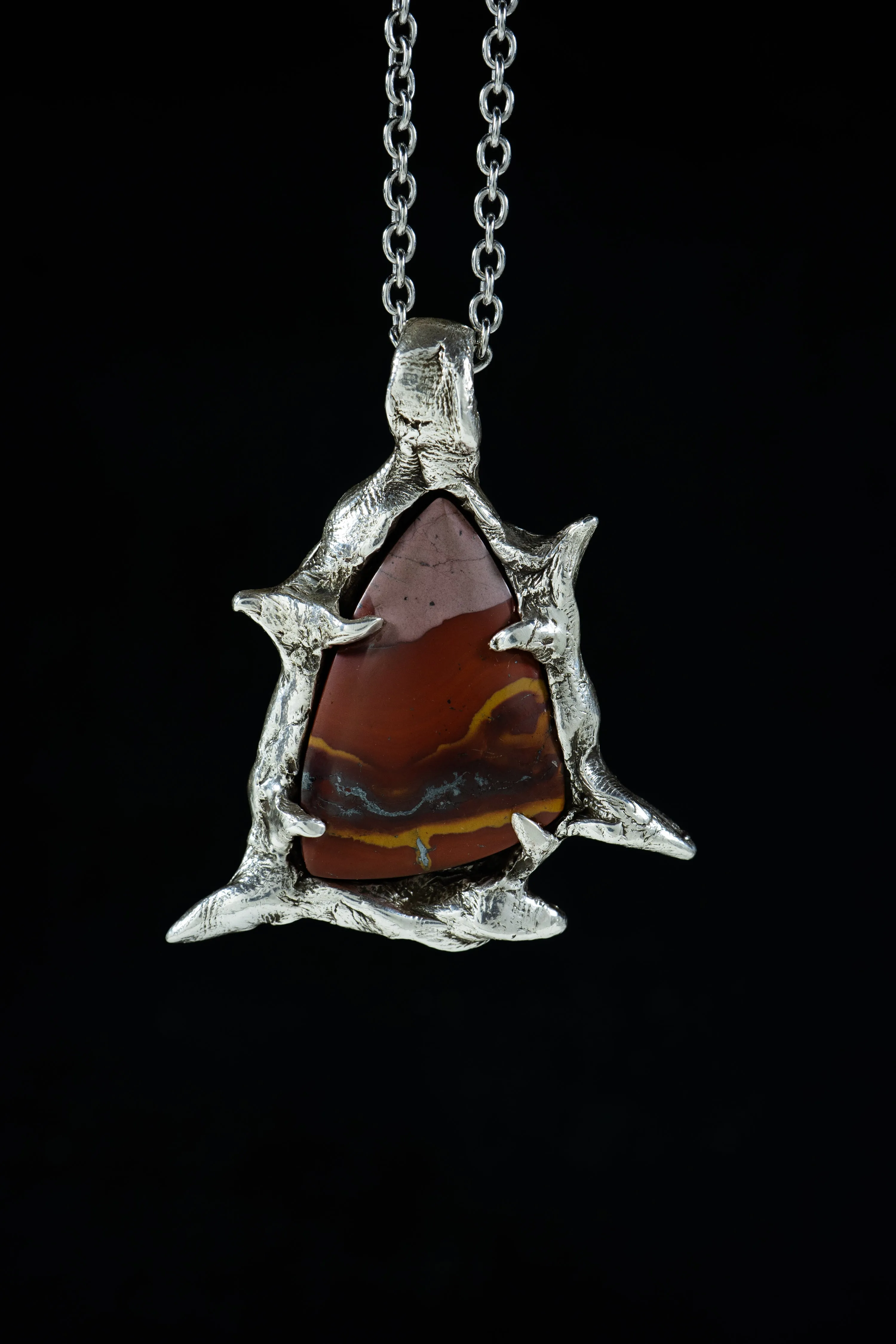 Canyon and the Star (Jasper, Sterling Silver Pendant)