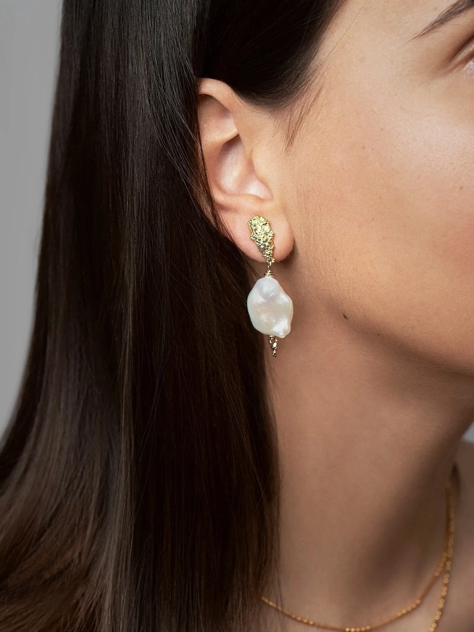 Cicer Keshi Pearl Drop Earrings