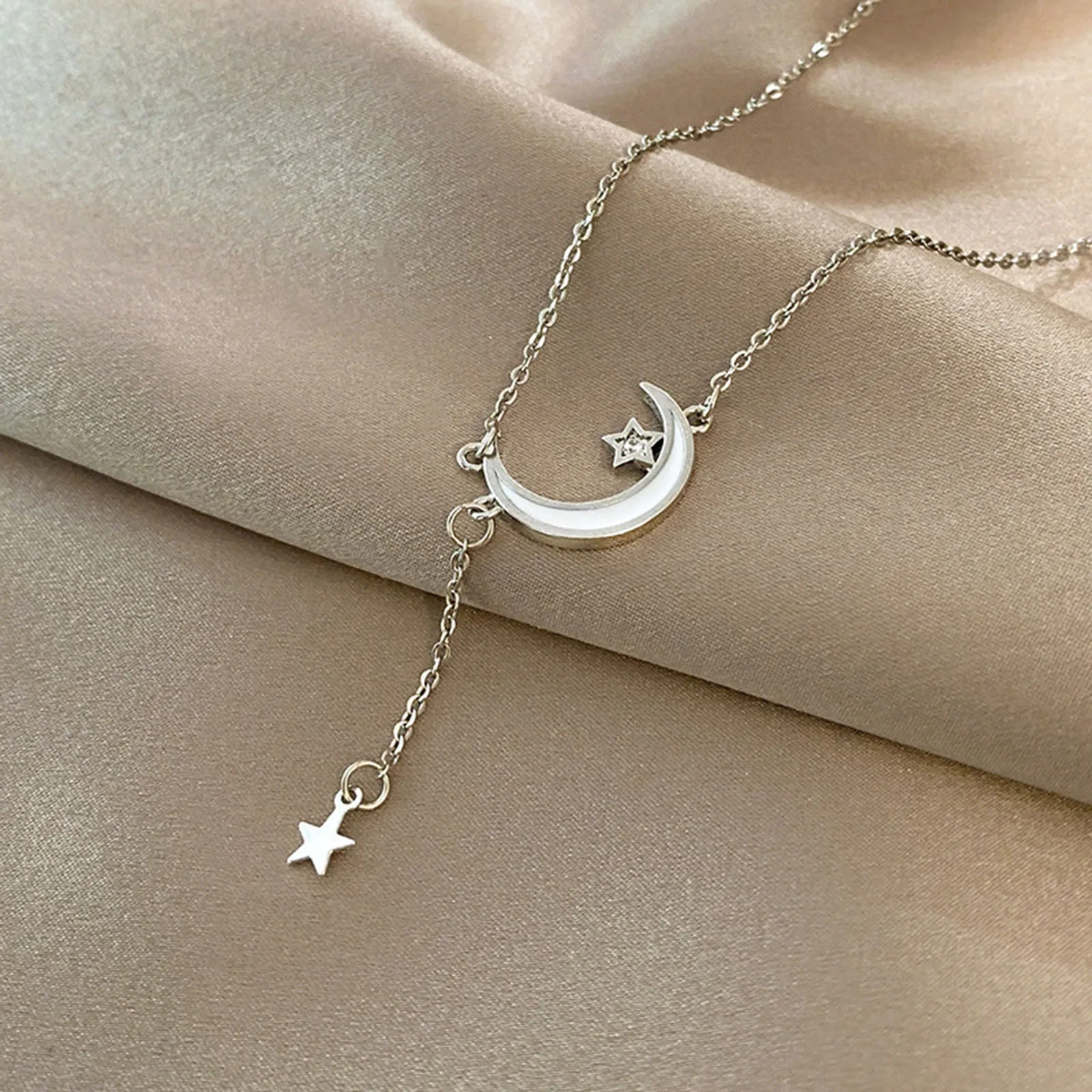 Classic Style Stainless Steel Limited Pearl Minimalist Pendant Necklace