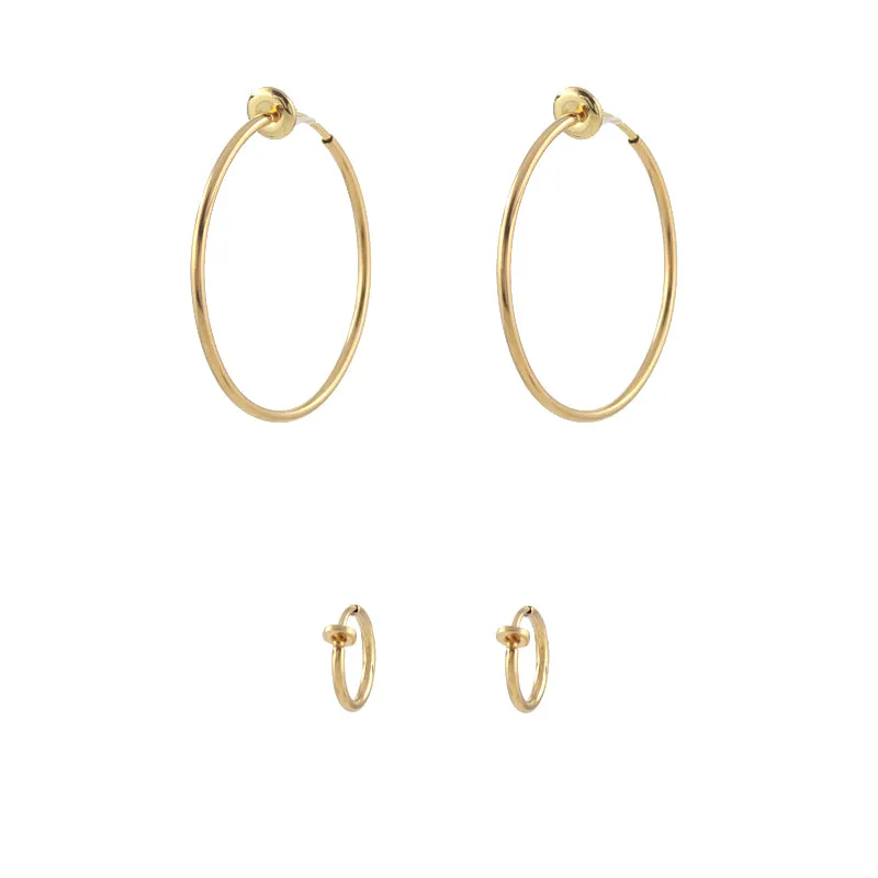 Clip On Hoop Earrings