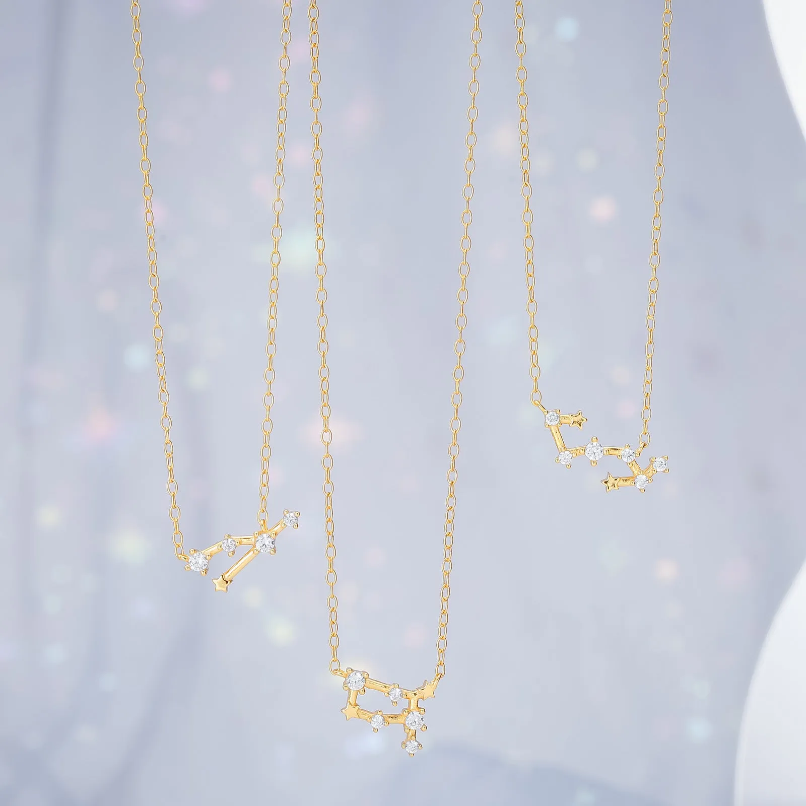 Constellation Silver Necklace - Gemini