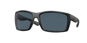 Costa Del Mar Mens Reefton 01 Blackout Frame - Gray 580 Plastic Lens - Non-Polarized Sunglasses