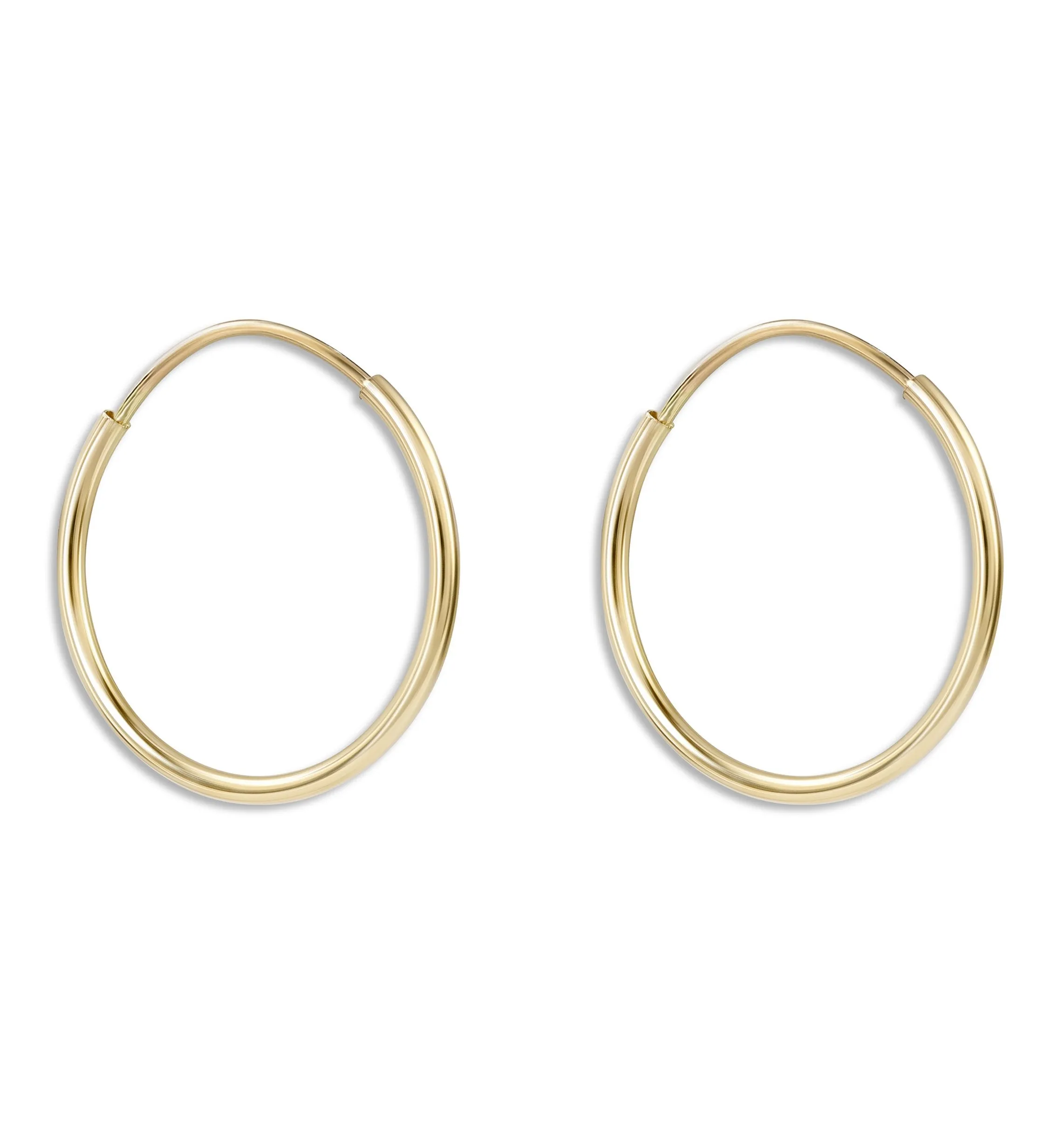 Dainty Hoop Earrings 16mm