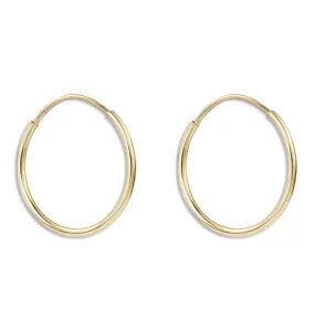 Dainty Hoop Earrings 16mm