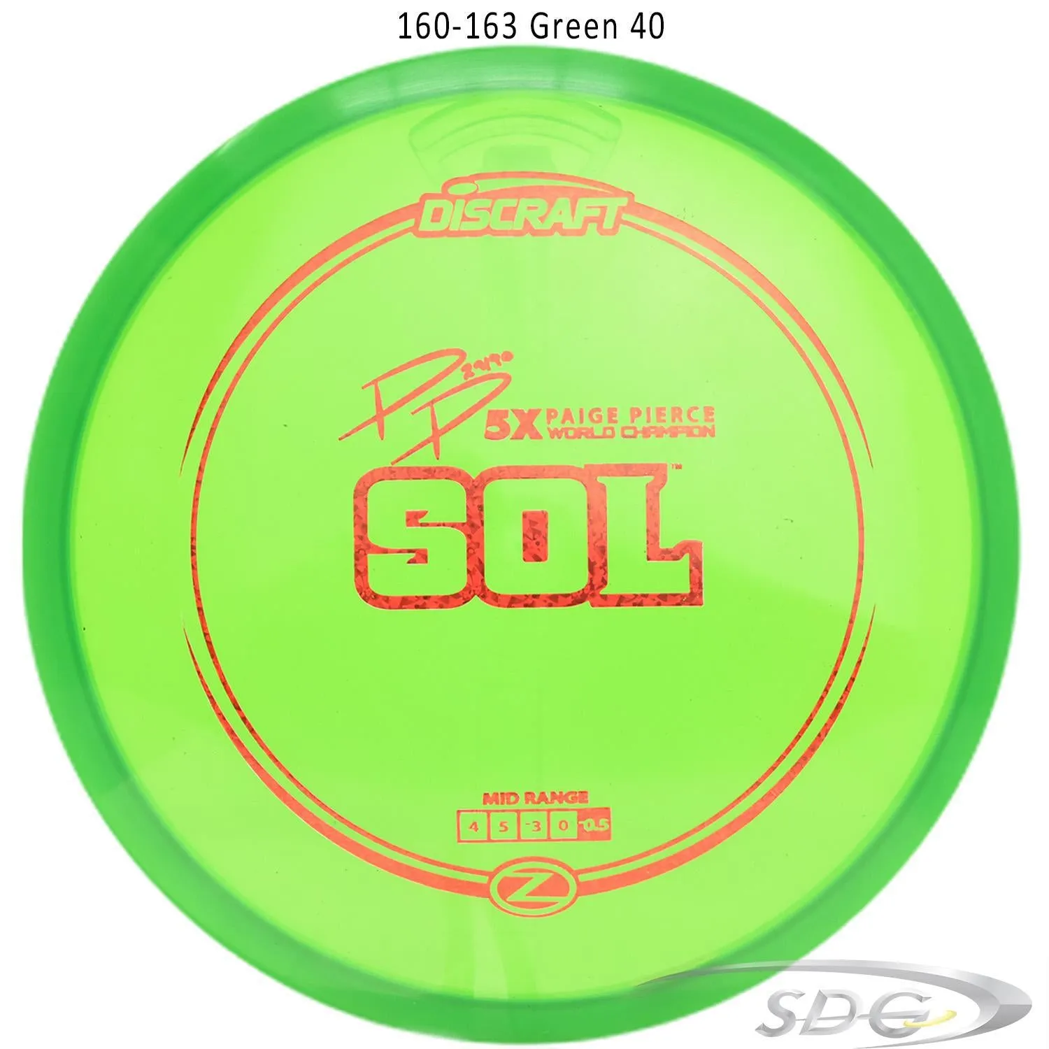 Discraft Z Line Sol Paige Pierce Signature Disc Golf Mid-Range