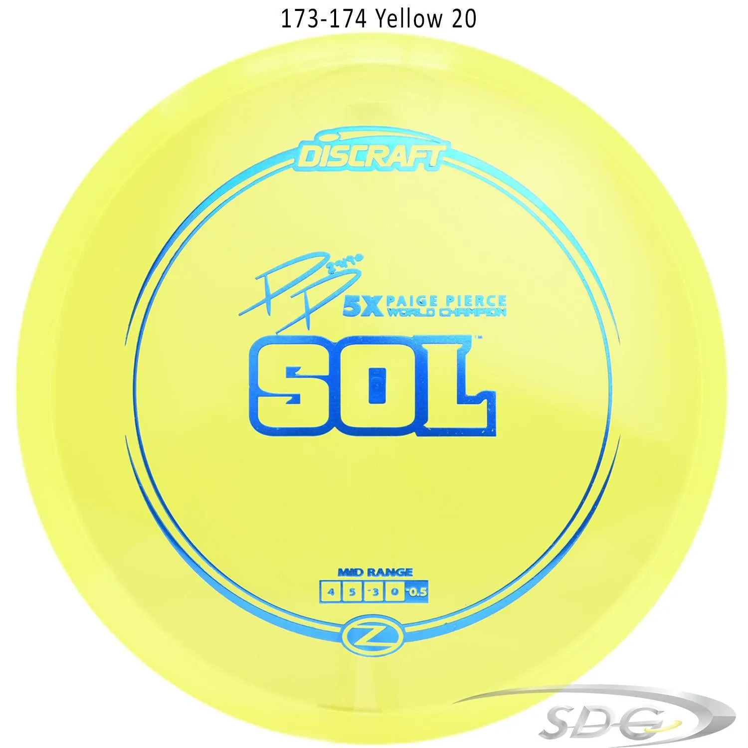 Discraft Z Line Sol Paige Pierce Signature Disc Golf Mid-Range