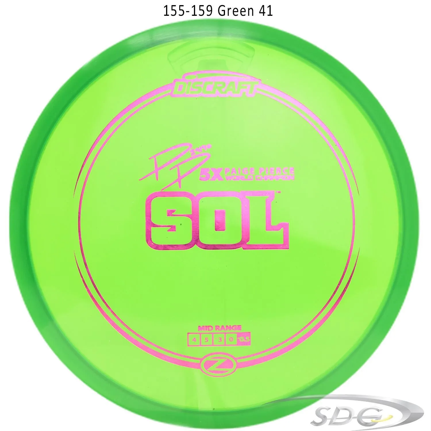 Discraft Z Line Sol Paige Pierce Signature Disc Golf Mid-Range