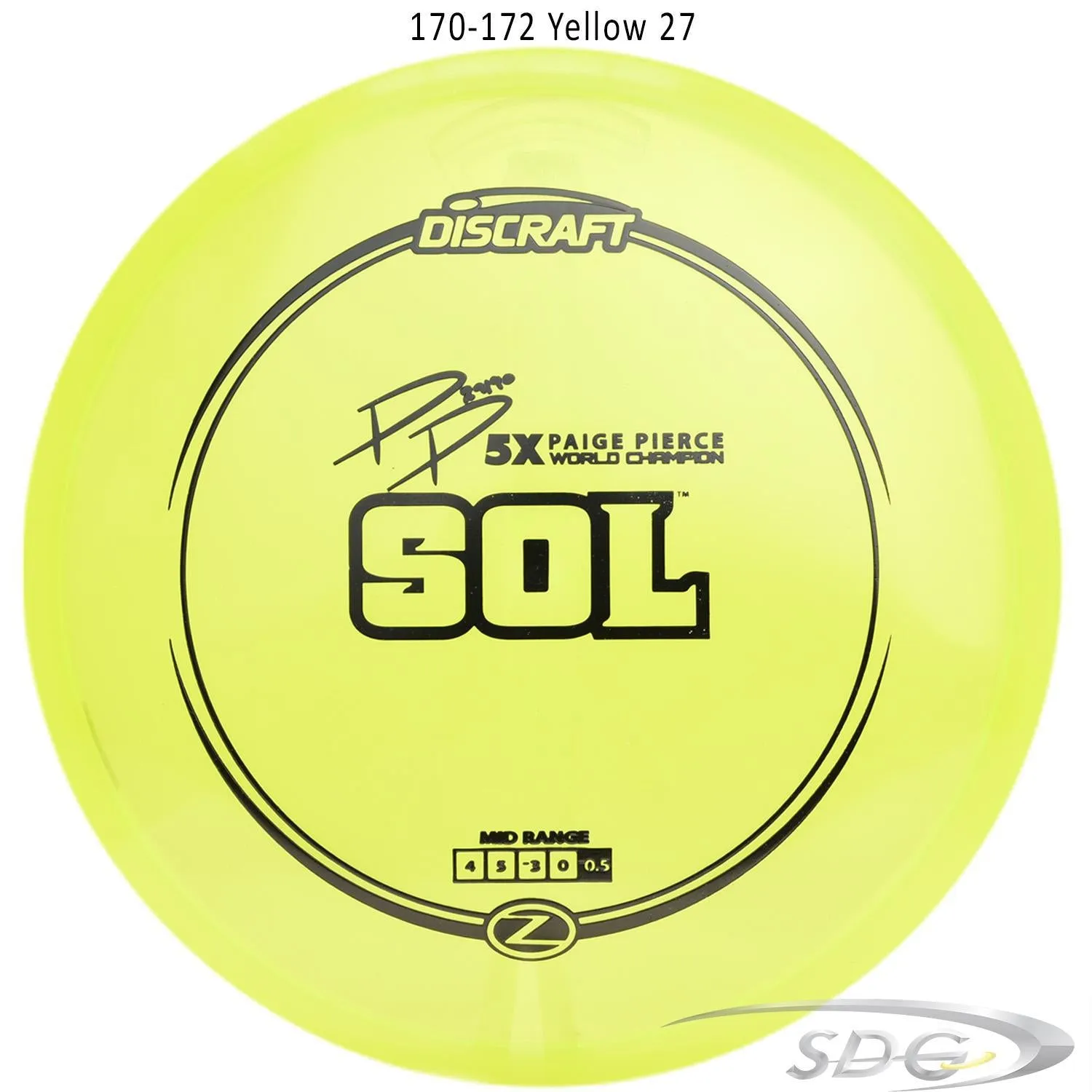 Discraft Z Line Sol Paige Pierce Signature Disc Golf Mid-Range