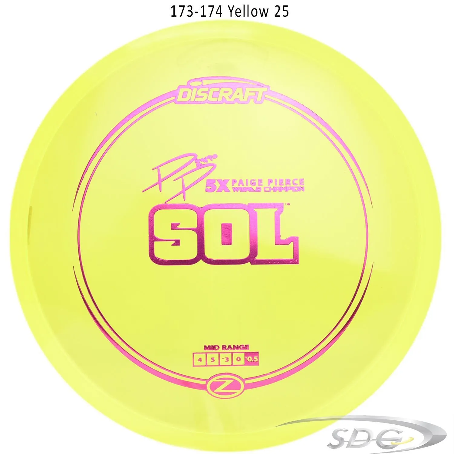 Discraft Z Line Sol Paige Pierce Signature Disc Golf Mid-Range