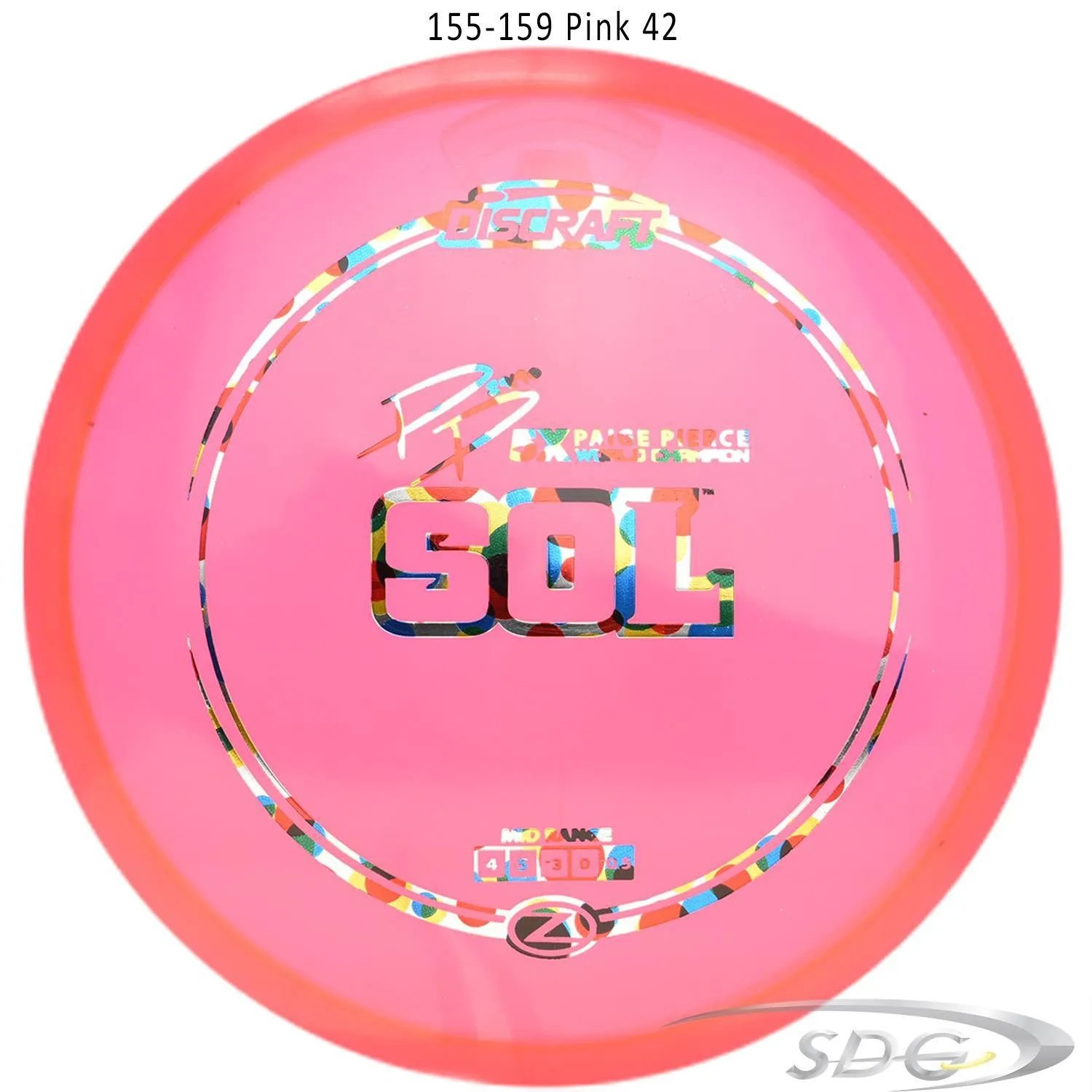 Discraft Z Line Sol Paige Pierce Signature Disc Golf Mid-Range