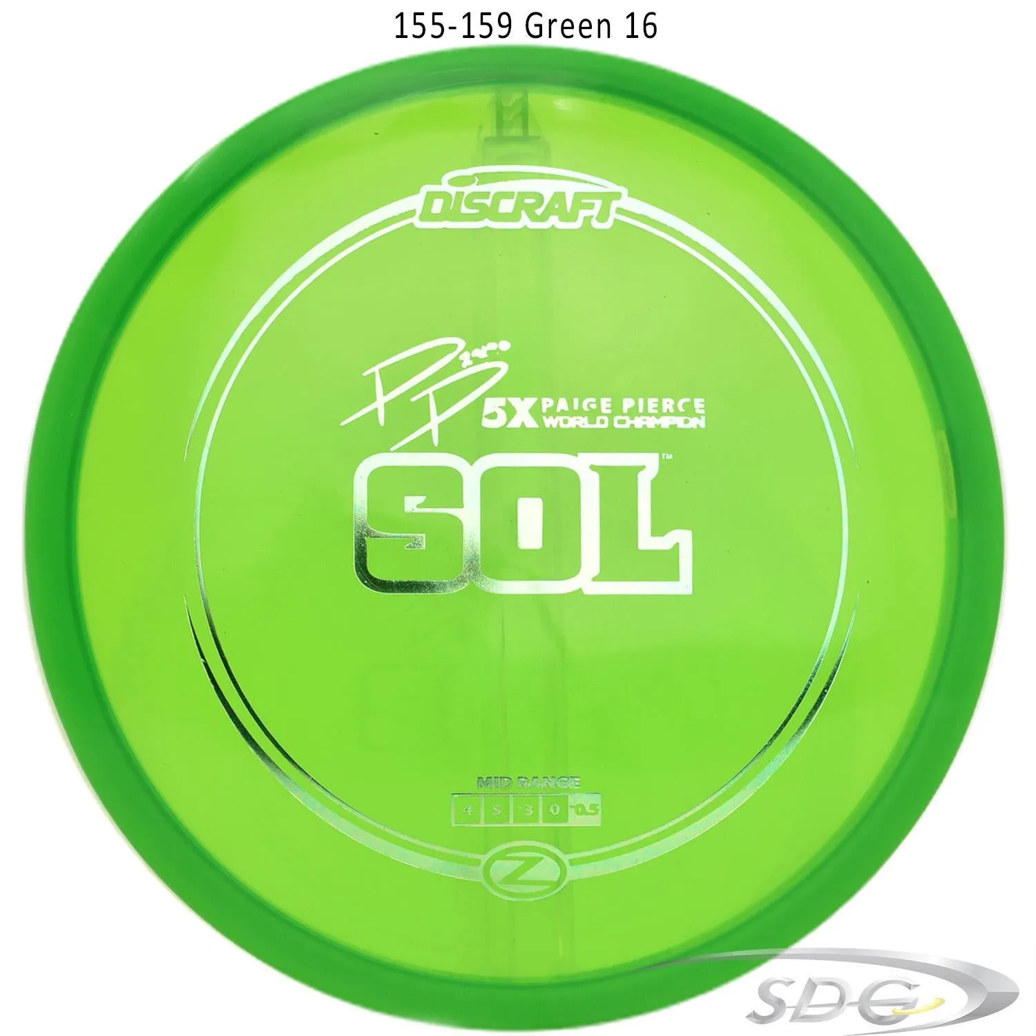 Discraft Z Line Sol Paige Pierce Signature Disc Golf Mid-Range