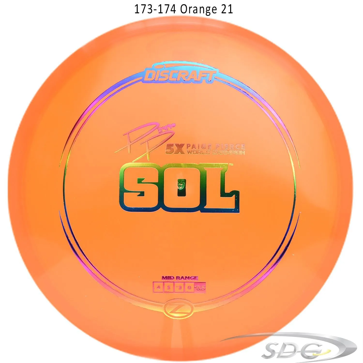 Discraft Z Line Sol Paige Pierce Signature Disc Golf Mid-Range