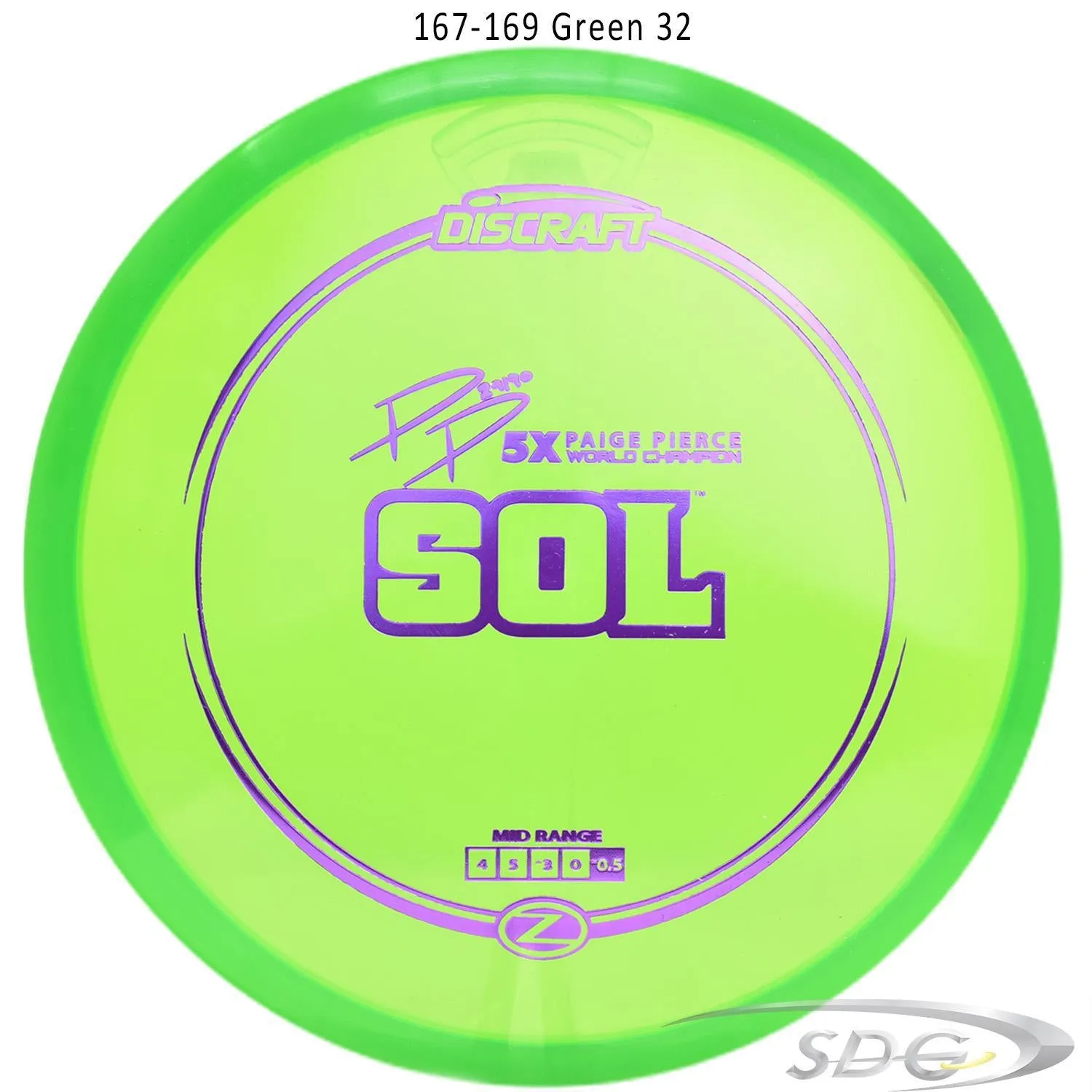 Discraft Z Line Sol Paige Pierce Signature Disc Golf Mid-Range