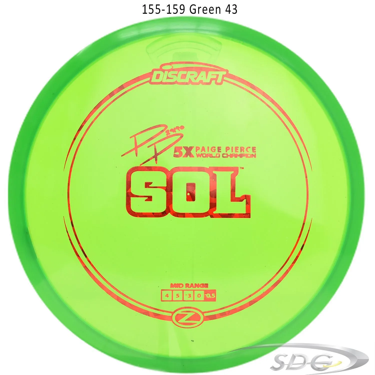 Discraft Z Line Sol Paige Pierce Signature Disc Golf Mid-Range