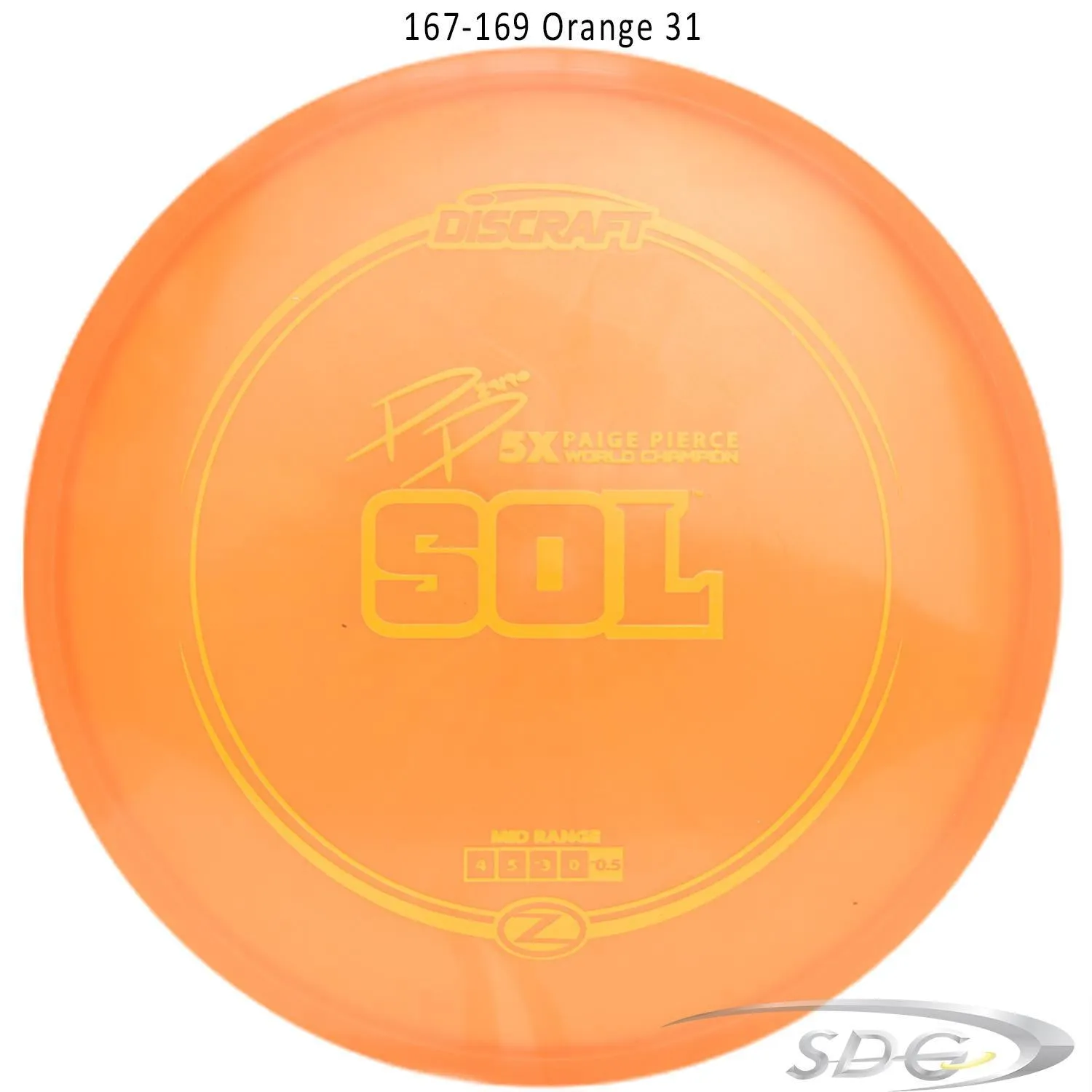 Discraft Z Line Sol Paige Pierce Signature Disc Golf Mid-Range