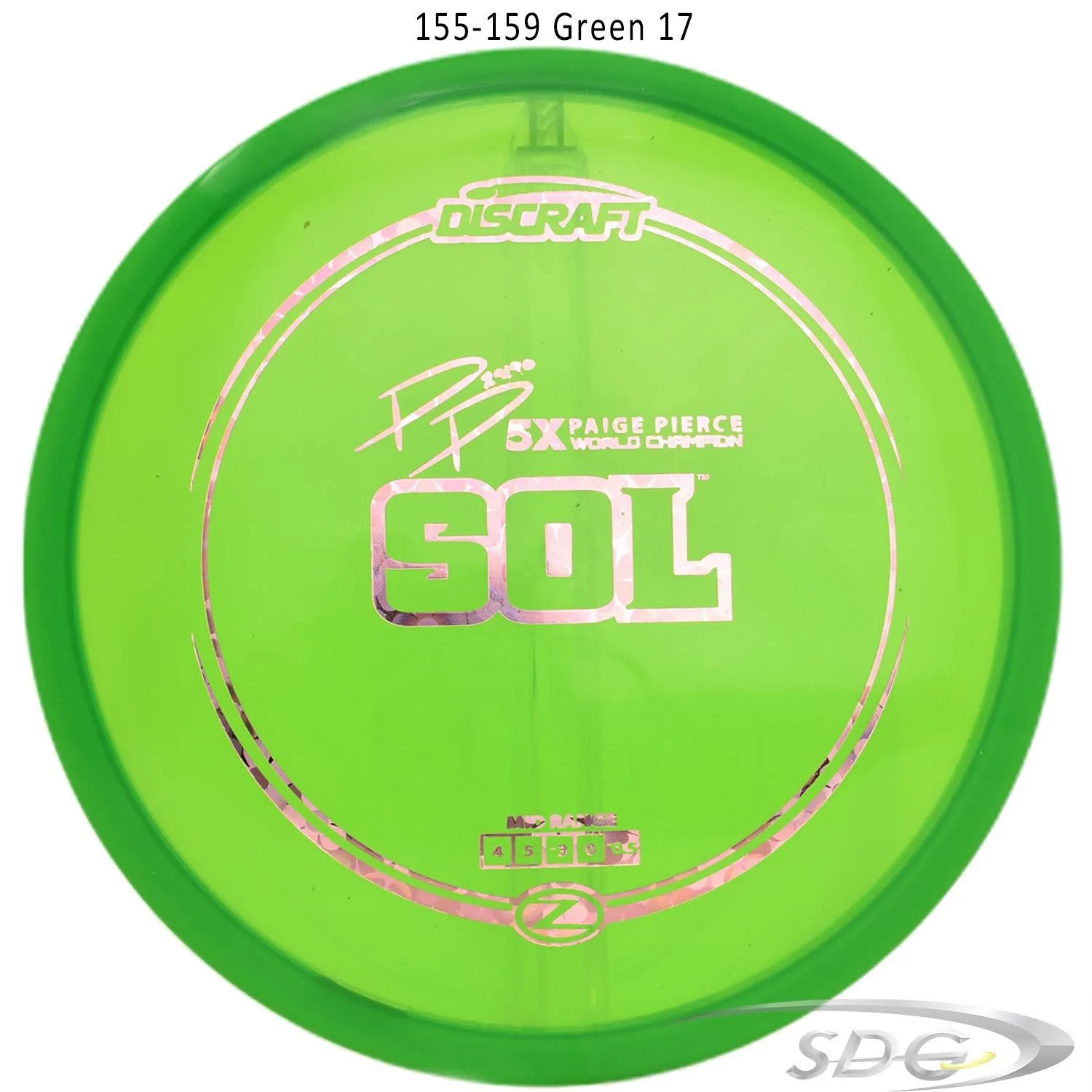 Discraft Z Line Sol Paige Pierce Signature Disc Golf Mid-Range