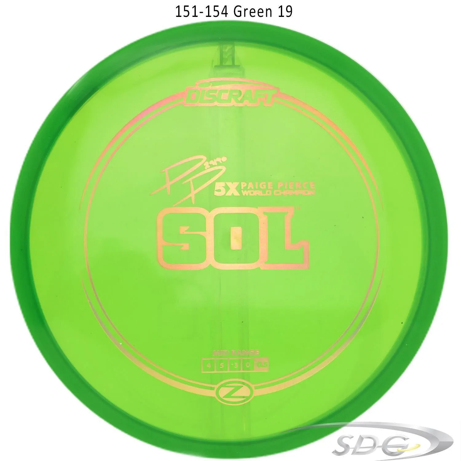 Discraft Z Line Sol Paige Pierce Signature Disc Golf Mid-Range