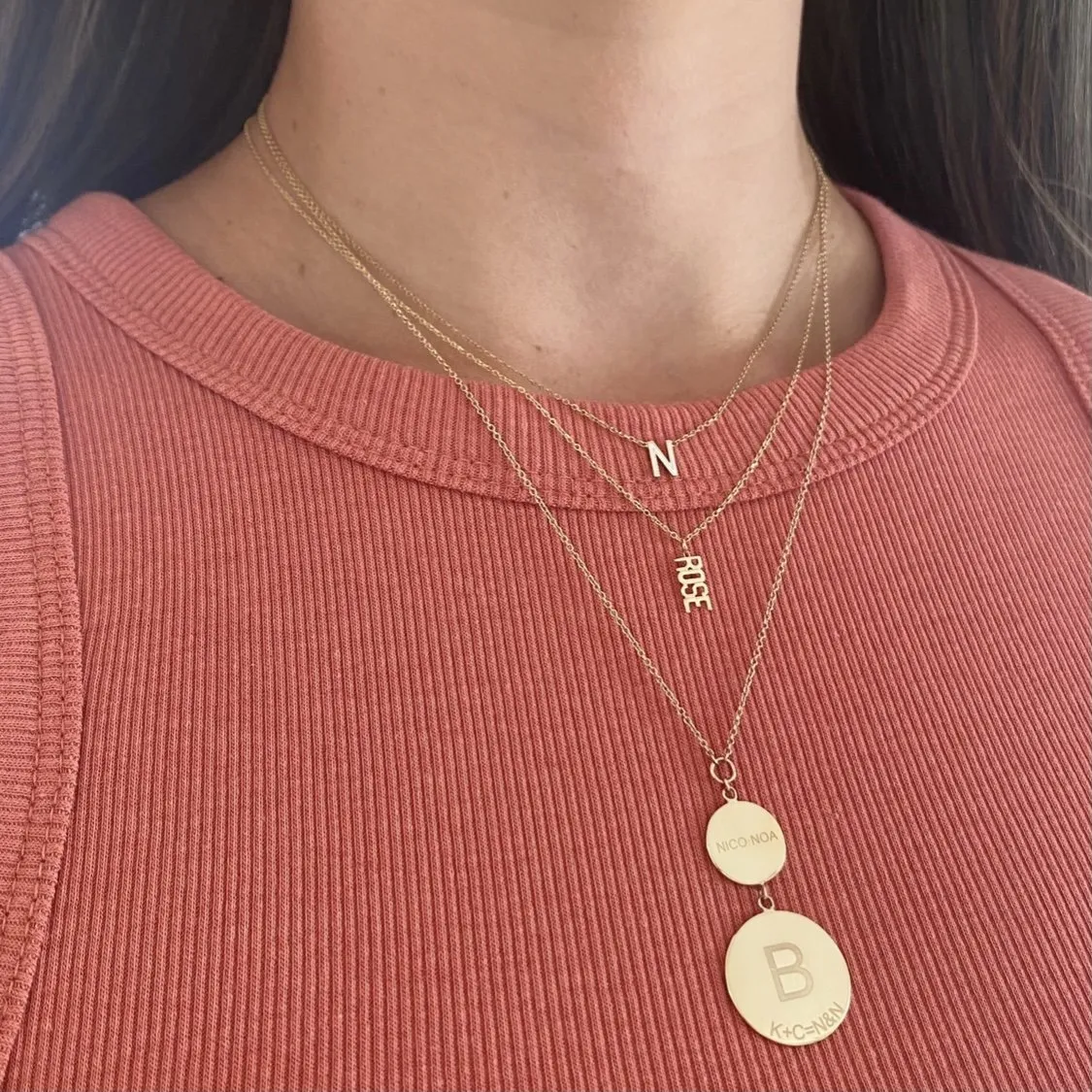 Double Disk Necklace